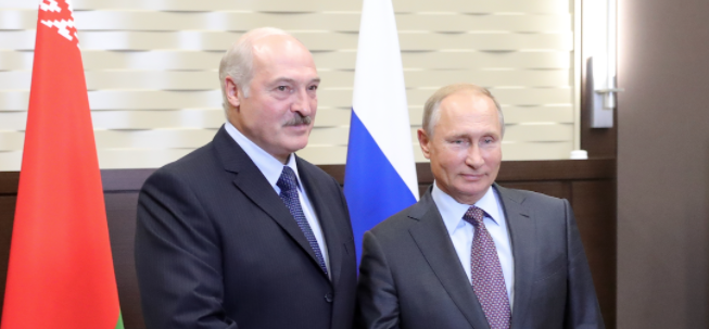 Александр Лукашенко и Владимир Путин. Фото: &copy;РИА Новости/Михаил Климентьев