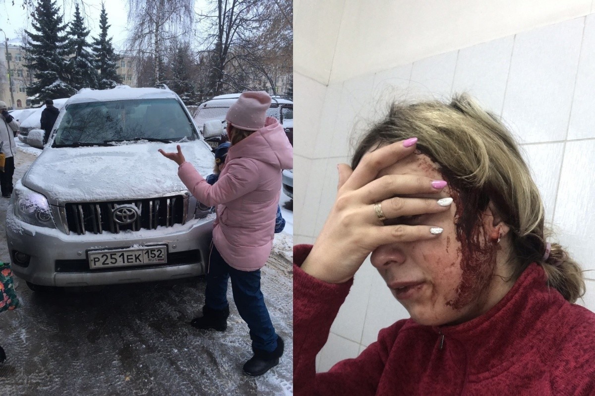 На фото посрадавшая Юлия. Она пытается задержать злоумышленницу.
Фото:&nbsp;nn.ru