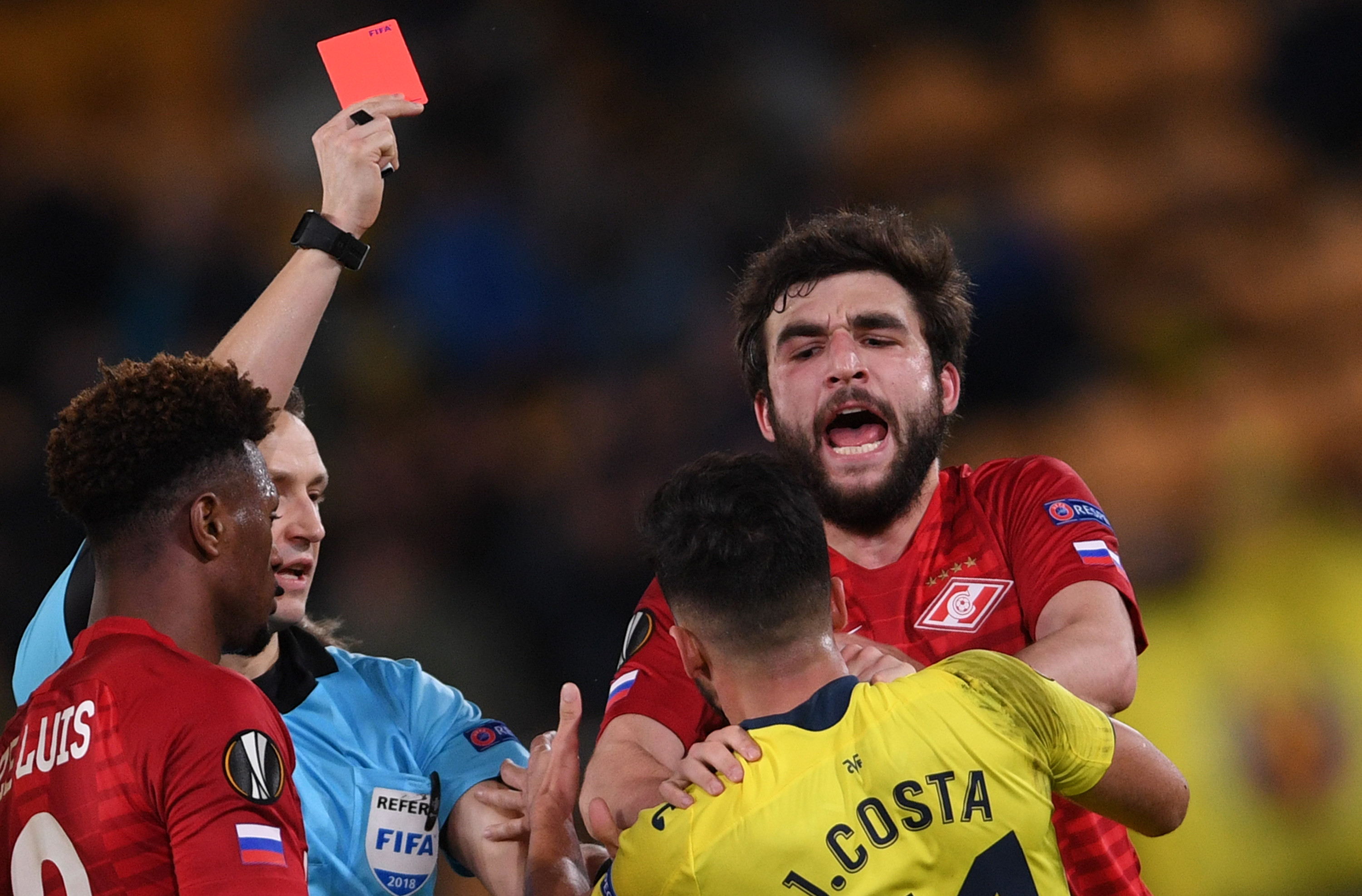 Эпизод матча "Спартак" — "Вильярреал". Фото: © РИА Новости / Алексей Филиппов