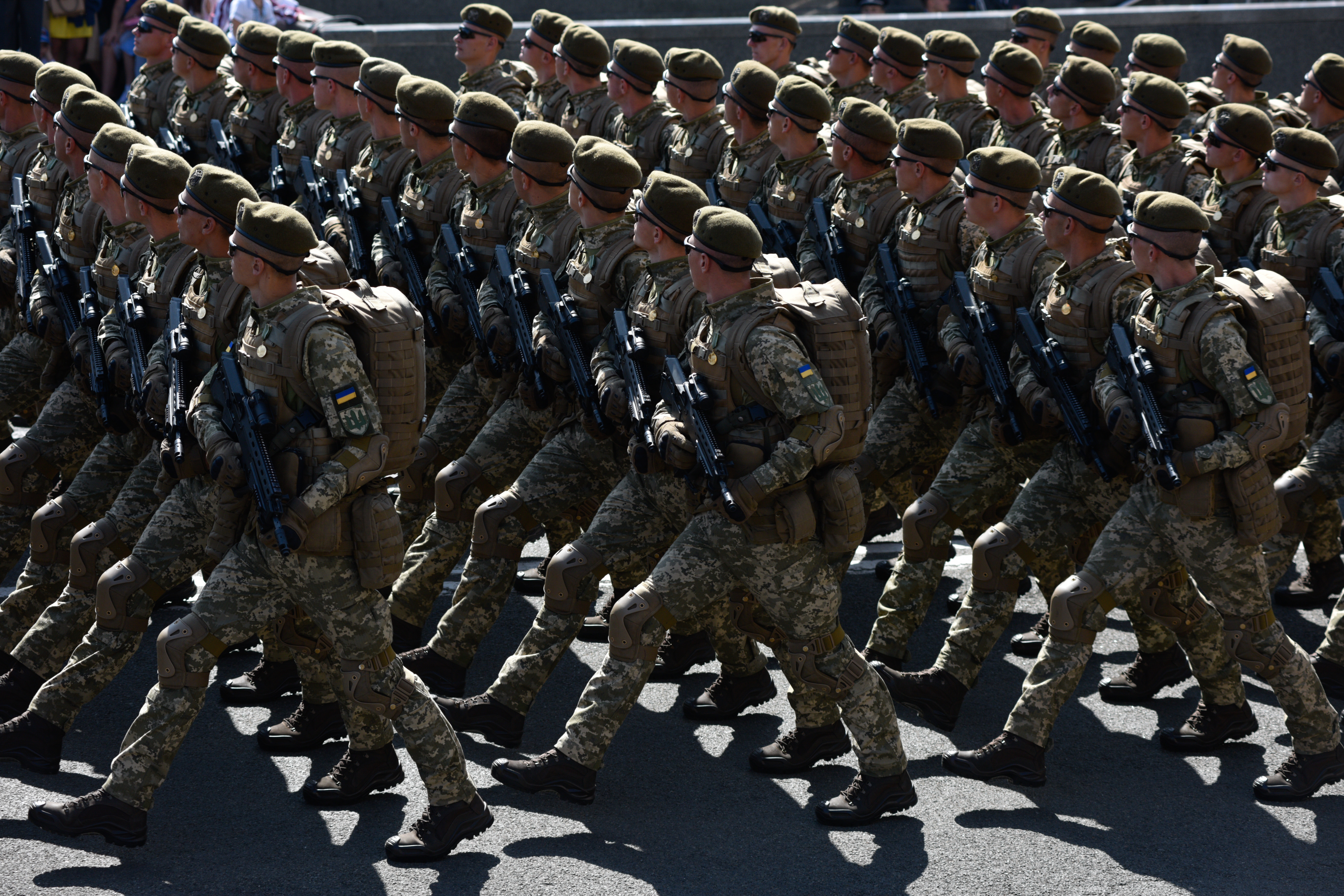 <p>Украинские военные на параде в Киеве. Фото: &copy;РИА Новости</p>