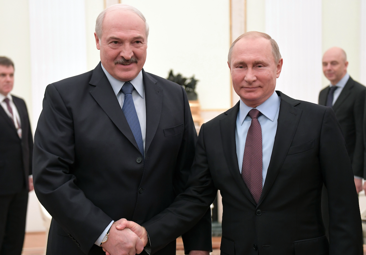 Александр Лукашенко и Владимир Путин. Фото: &copy;РИА Новости/Сергей Гунеев