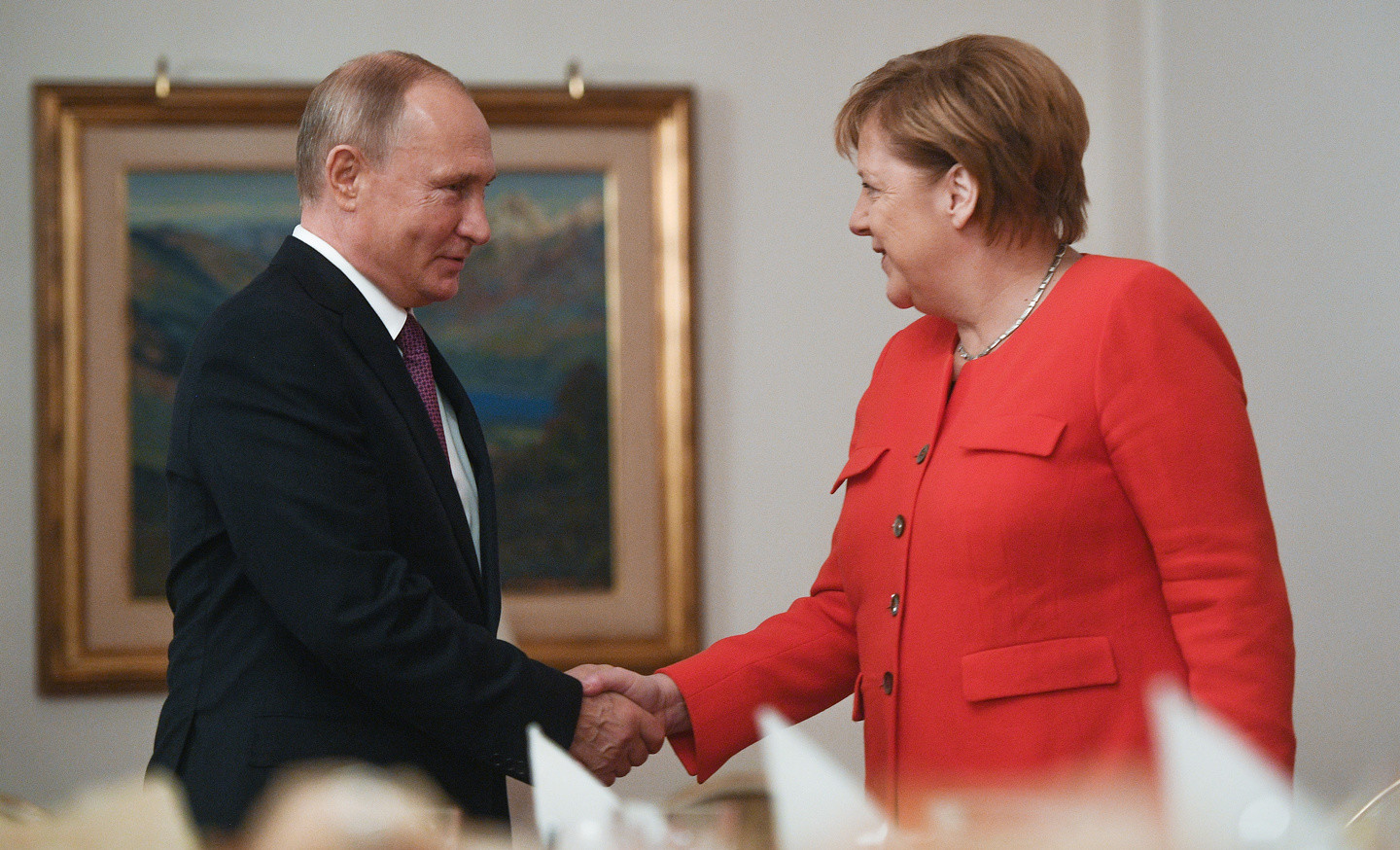 Президент России Владимир Путин и канцлер Германии Ангела Меркель. Фото: &copy;РИА Новости/Владимир Астапкович