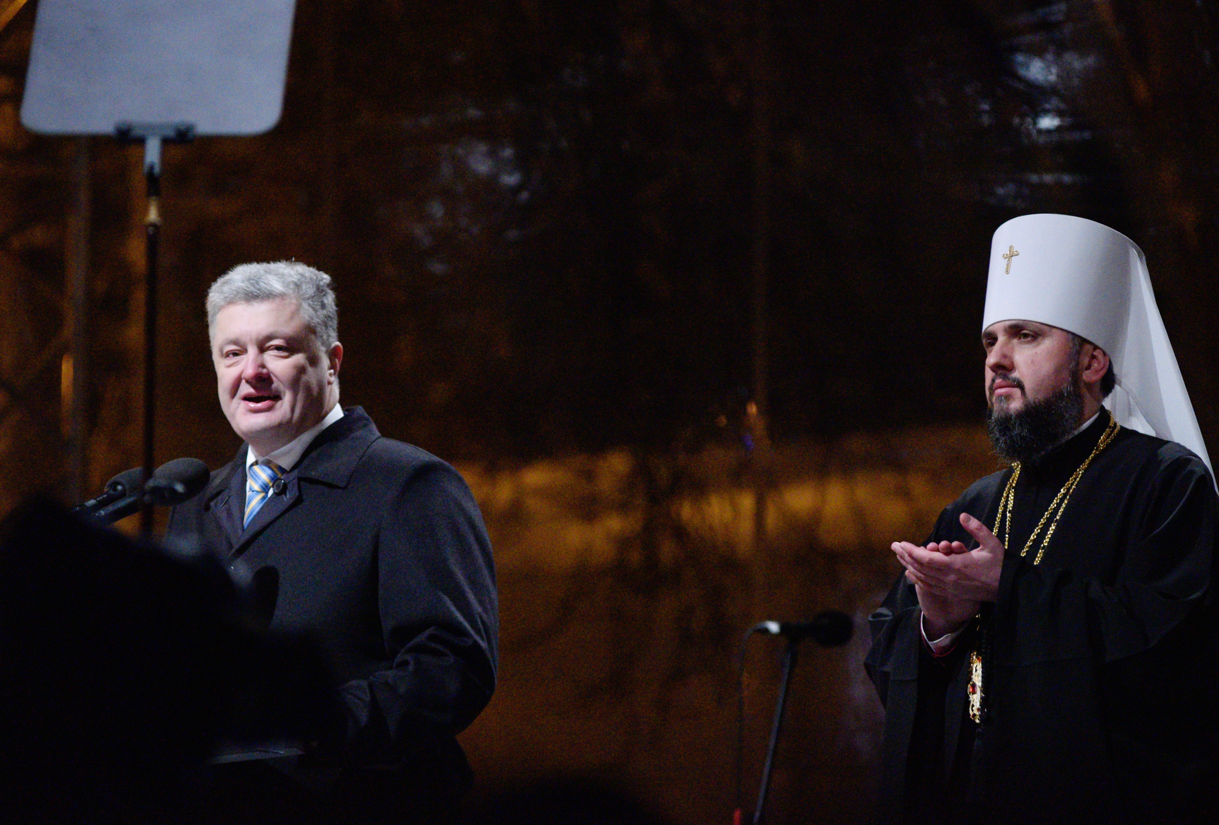 Пётр Порошенко и Епифаний. Фото: &copy; РИА Новости