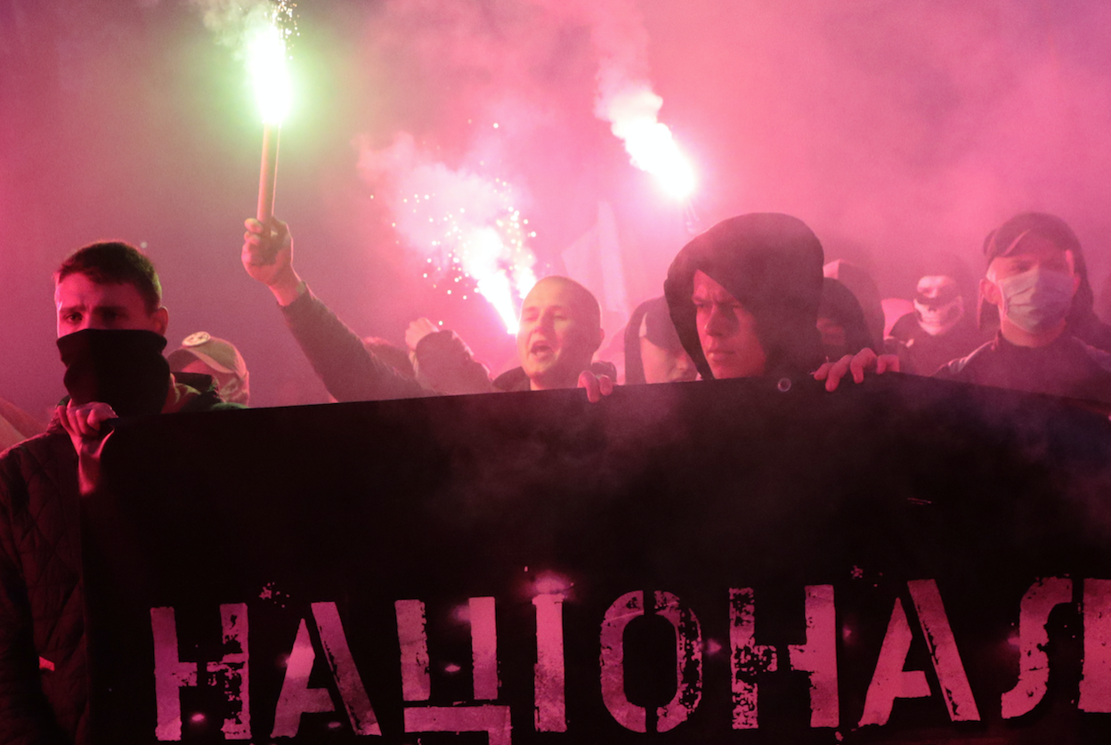 Украинские националисты (архивное фото). 
Фото: &copy; РИА Новости