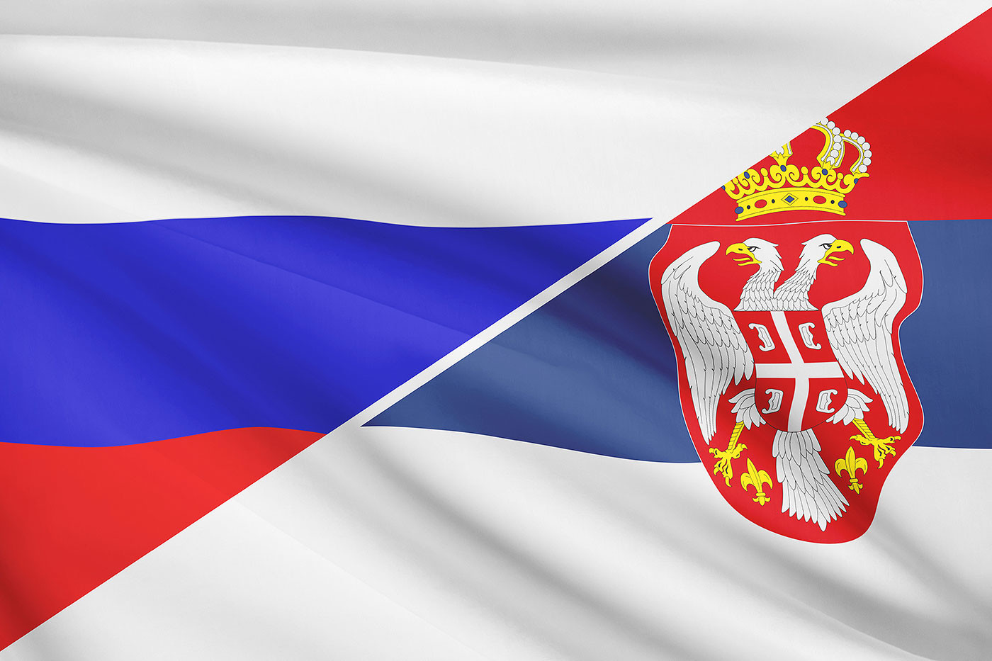 фото флаги сербии и россии