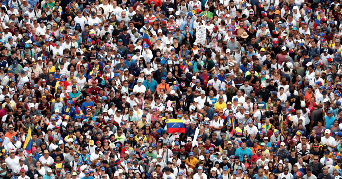 Акции протеста в Венесуэле.&nbsp;Фото: &copy; Twitter/Breaking News&rlm;















