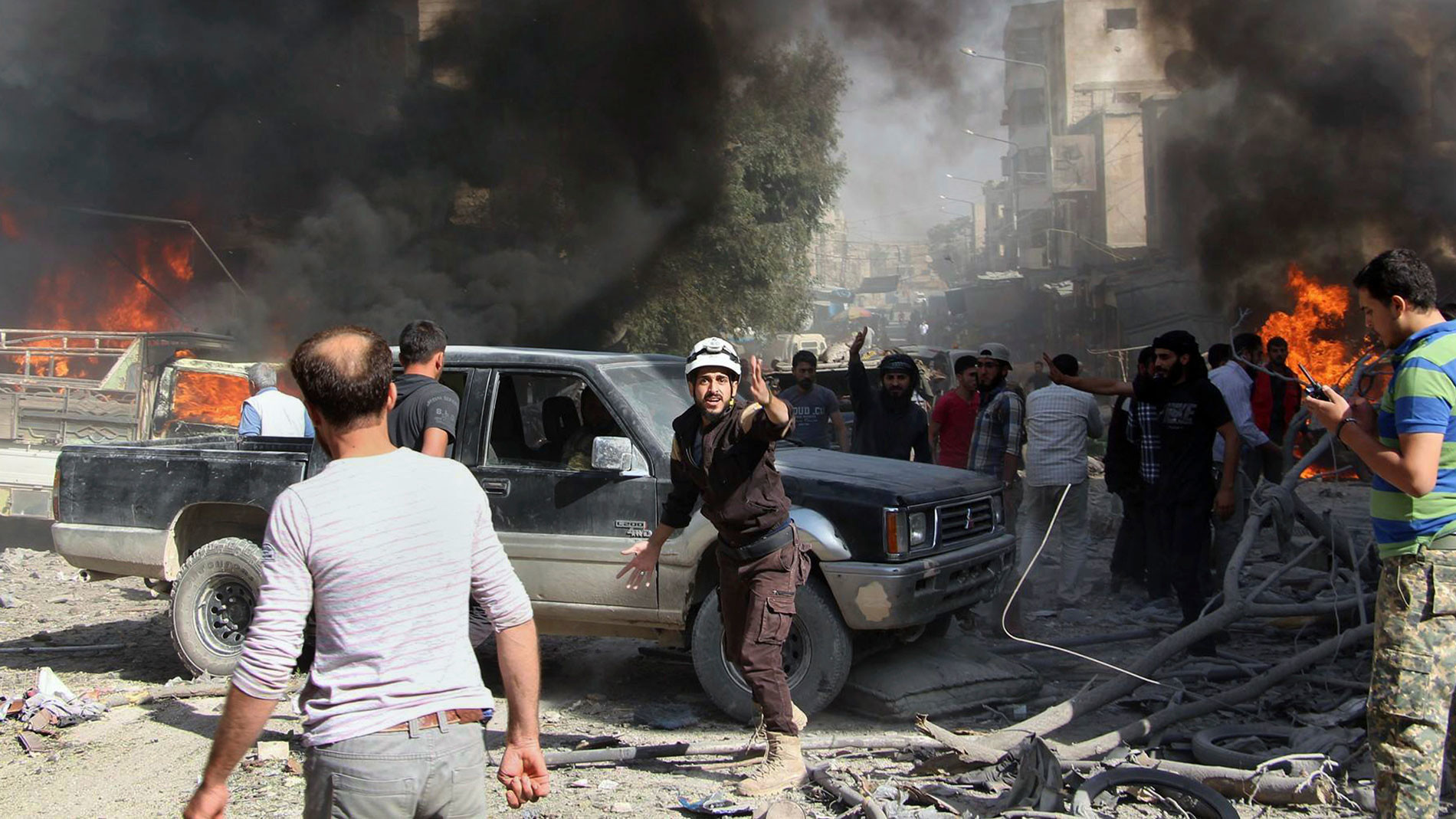 Фото: &copy;&nbsp;Syrian Civil Defense White Helmets via AP