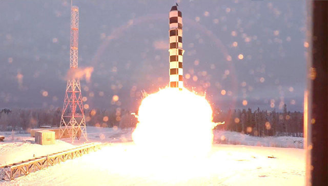 Испытания новой межконтинентальной баллистической ракеты "Сармат". Фото: ©Минобороны РФ

