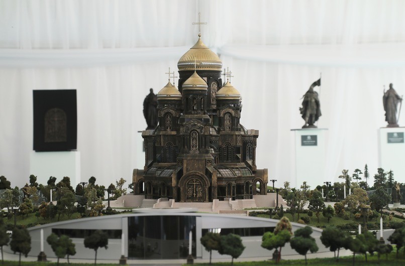 Макет главного храма ВС РФ в парке "Патриот". Фото: © РИА Новости / Виталий Белоусов
