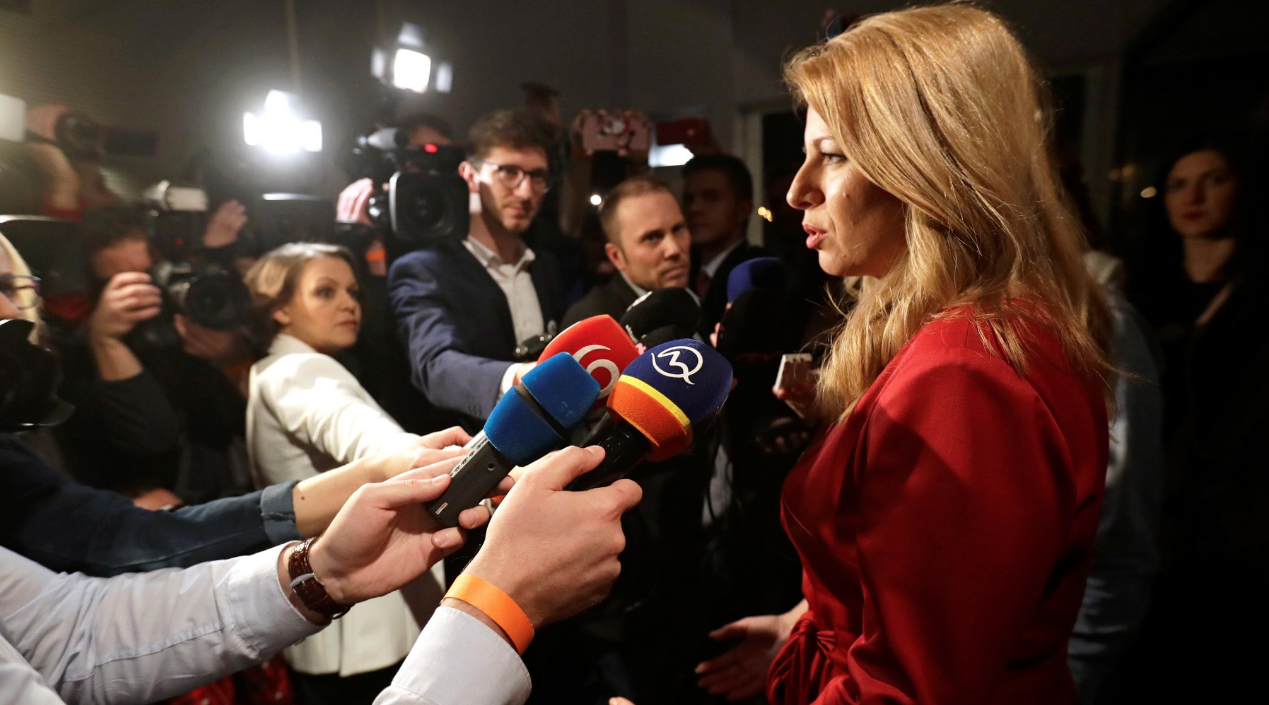 Кандидат в президенты Словакии Зузана Чапутова. Фото: © Twitter/EUwatch
