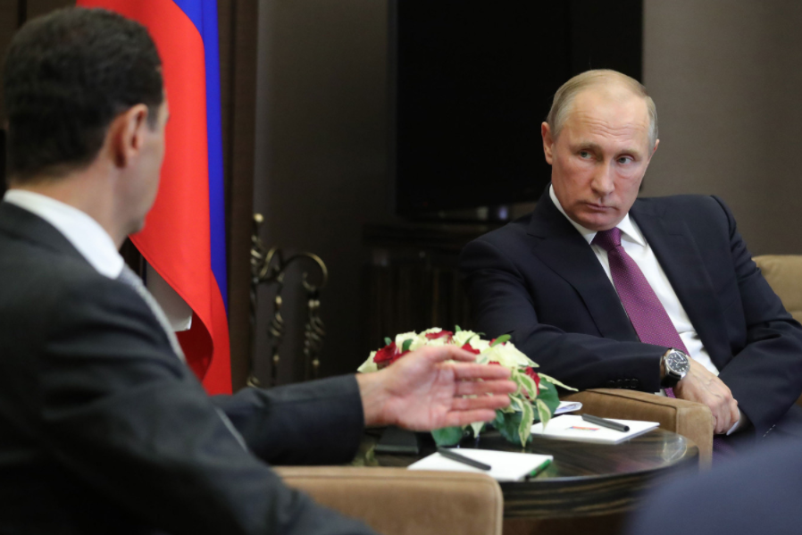 Башар Асад (слева), Владимир Путин (справа). Фото: © РИА Новости/Владимир Климентьев
