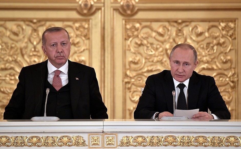 Президент Турции Реджеп Тайип Эрдоган и президент России Владимир Путин. Фото: © Kremlin.ru
