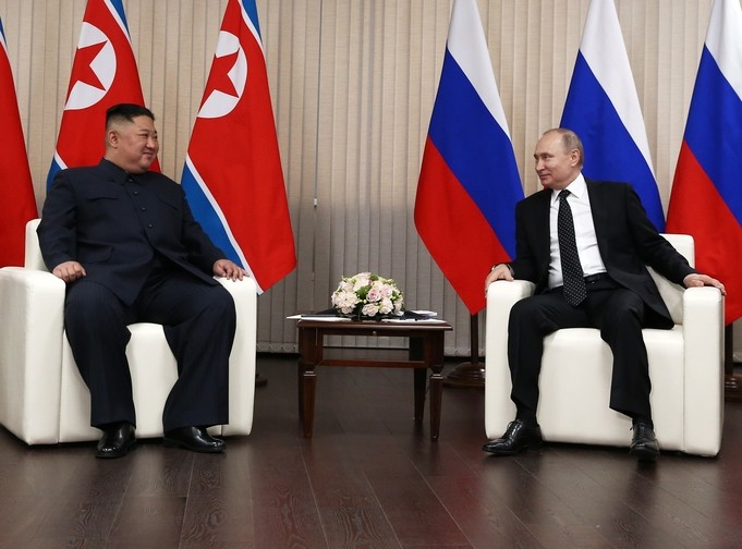 Глава КНДР Ким Чен Ын и Президент России Владимир Путин. Фото: ©РИА Новости/Валерий Шарифулин
