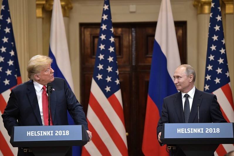 Президент США Дональд Трамп и президент России Владимир Путин. Фото: © РИА "Новости" / Алексей Никольский
