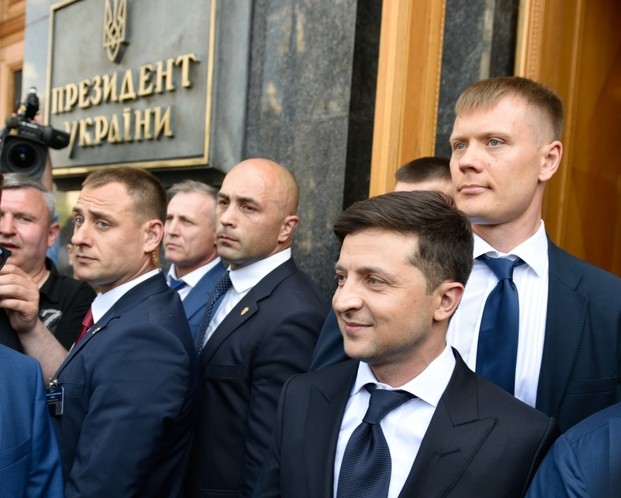 Президент Украины Владимир Зеленский (в центре). Фото: © РИА "Новости"

