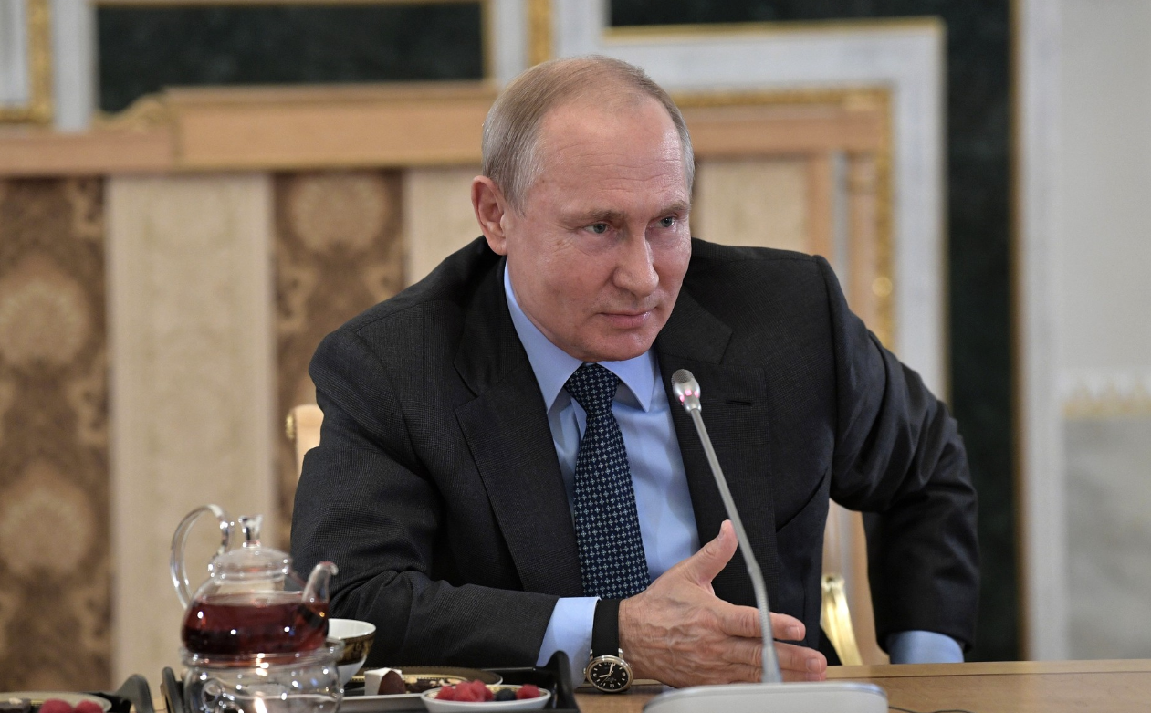 Президент России Владимир Путин в ходе встречи с главами информационных агентств. Фото © kremlin.ru
