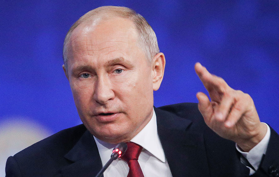 Президент России Владимир Путин. Фото © ТАСС / Сергей Бобылев
