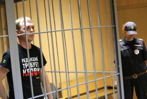 Иван Голунов в суде. Фото © Агентство городских новостей "Москва" / Кирилл Зыков 
