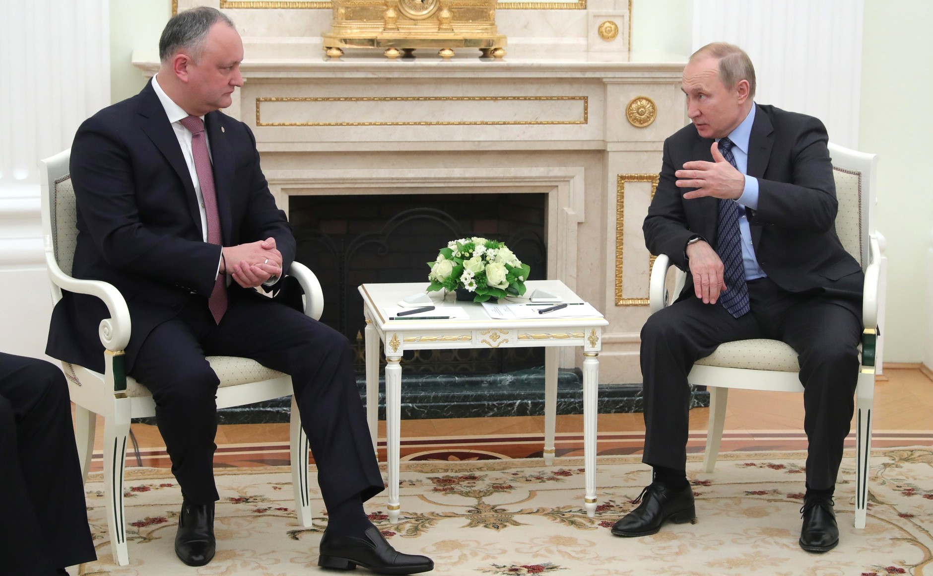 Президент Молдавии Игорь Додон и президент России Владимир Путин. Фото © Официальный сайт президента России
