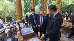 Путин поздравил Си Цзиньпина с днём рождения и подарил мороженое