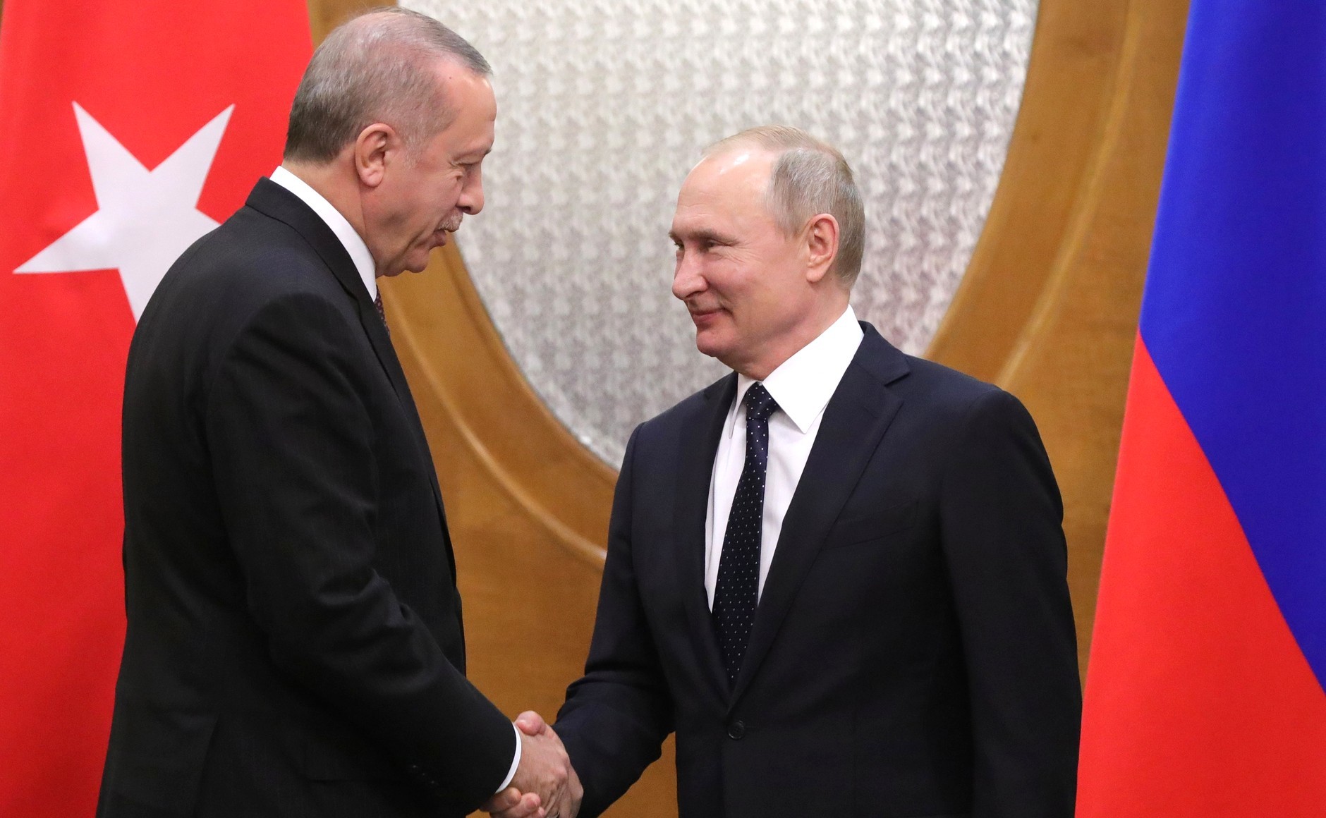 Президент РФ Владимир Путин и президент Турции Реджеп Тайип Эрдоган. Фото © Kremlin
