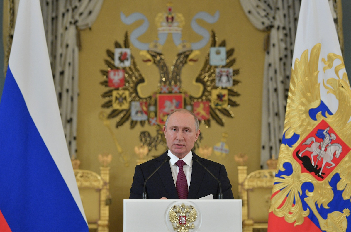 Президент России на приёме в честь выпускников высших военно‑учебных заведений. Фото © Kremlin
