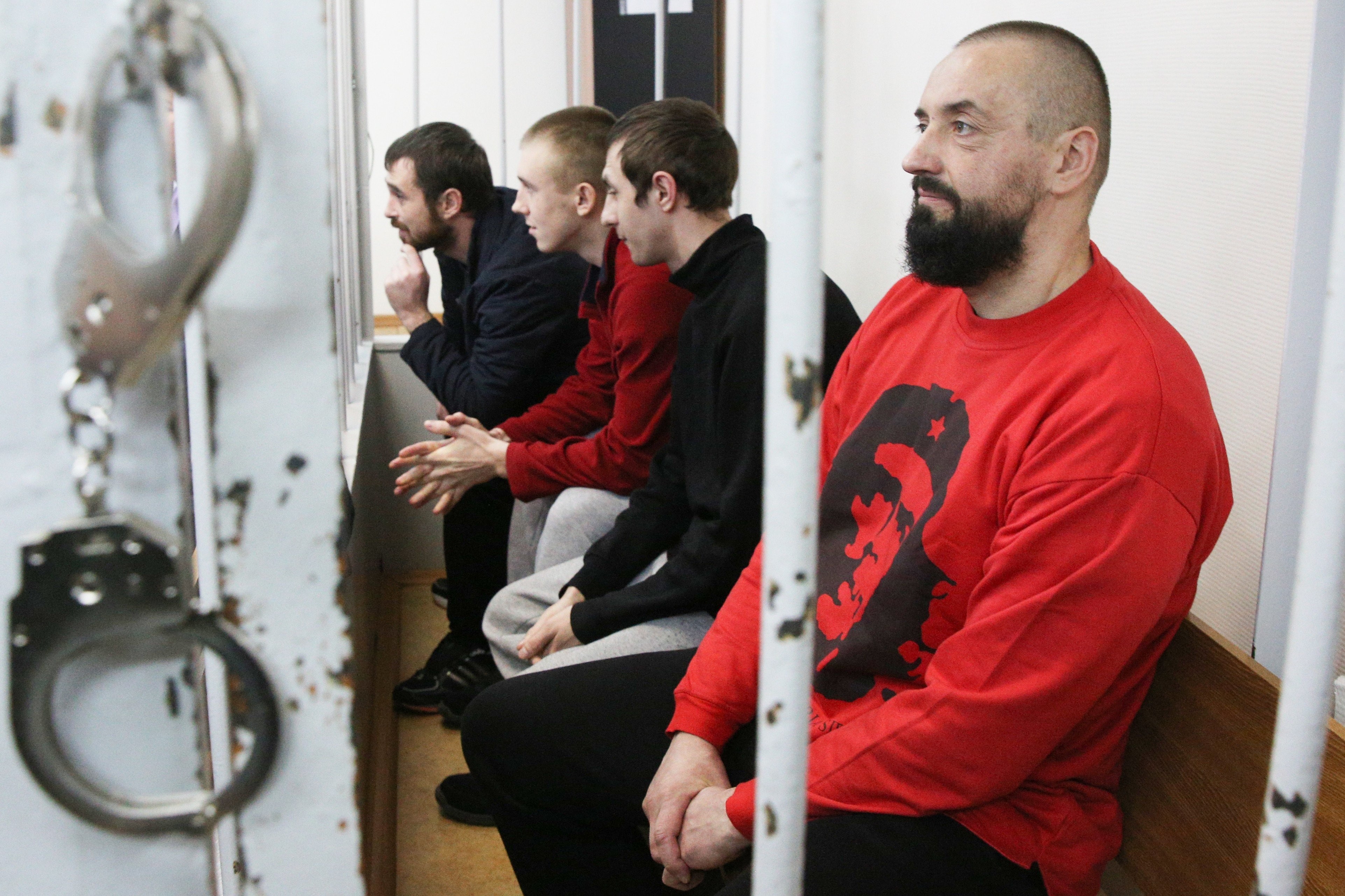 Задержанные в Керченском проливе украинские моряки. Фото © Агентство городских новостей "Москва"
