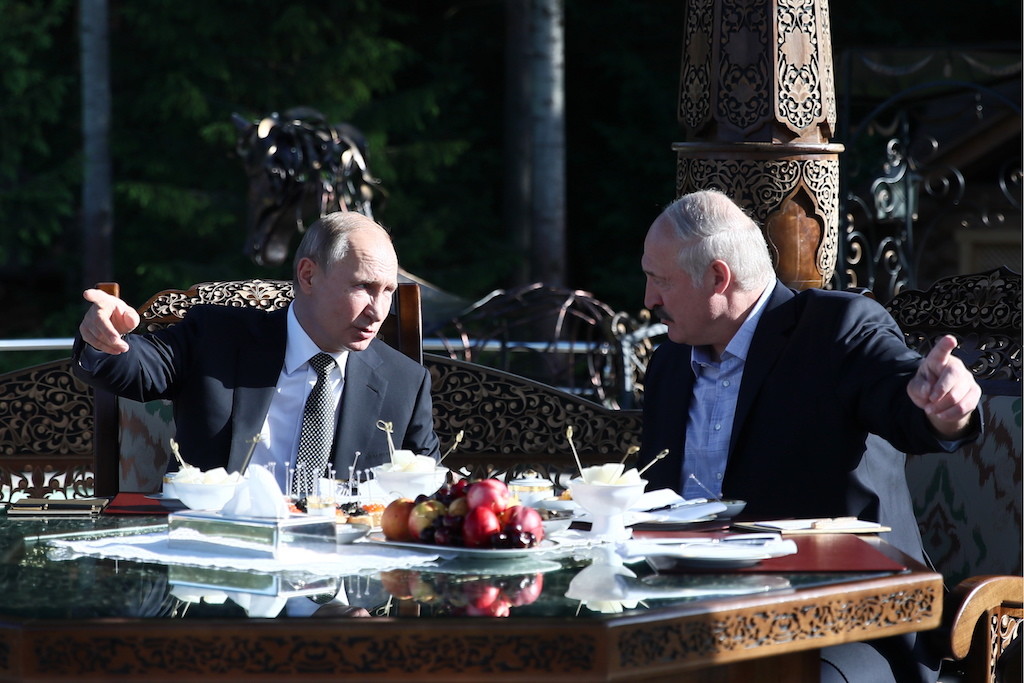 Владимир Путин и Александр Лукашенко. Фото © Сергей Бобылев / ТАСС
