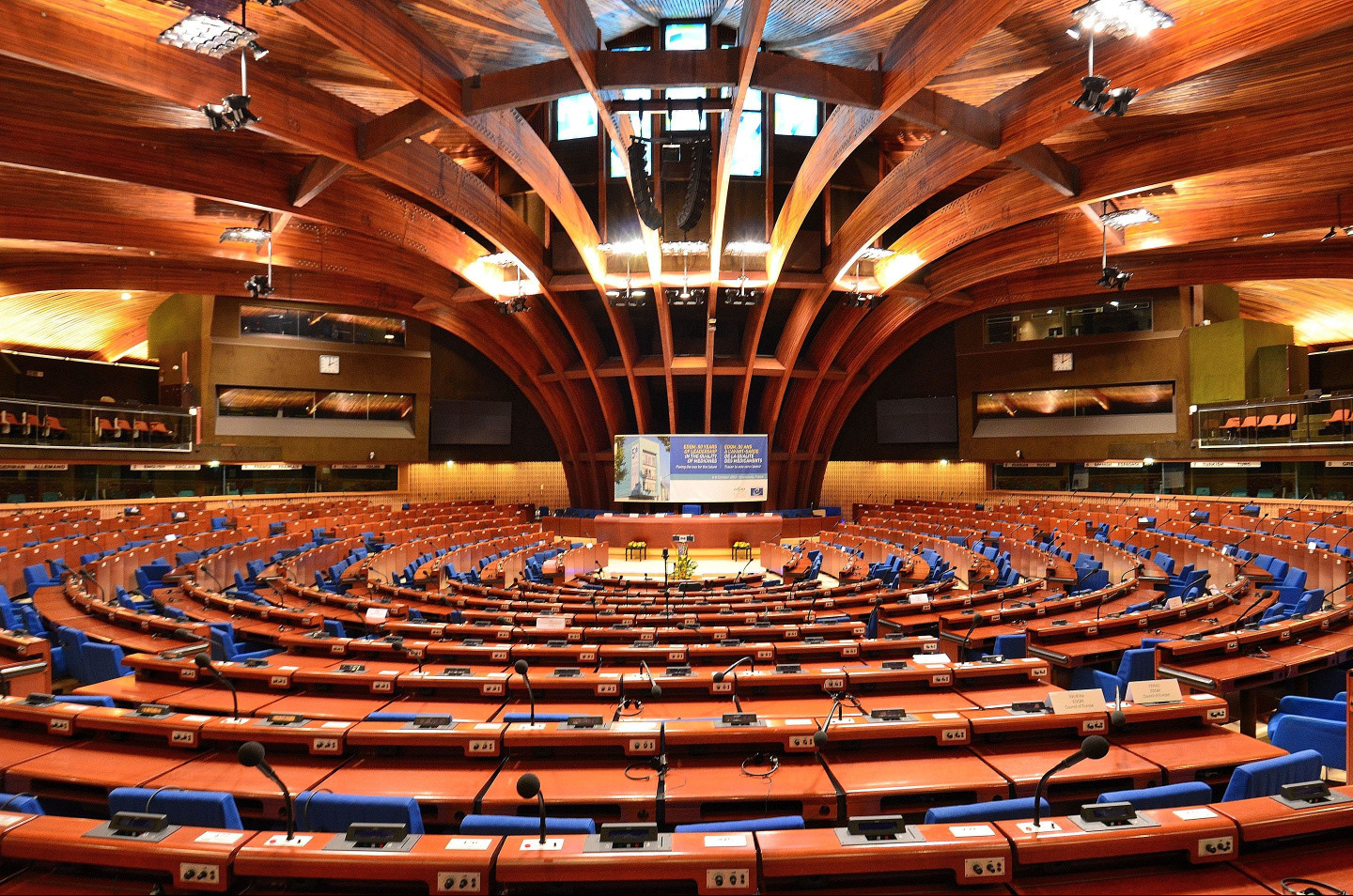 Зал заседаний Совета Европы. Фото © Wikipedia
