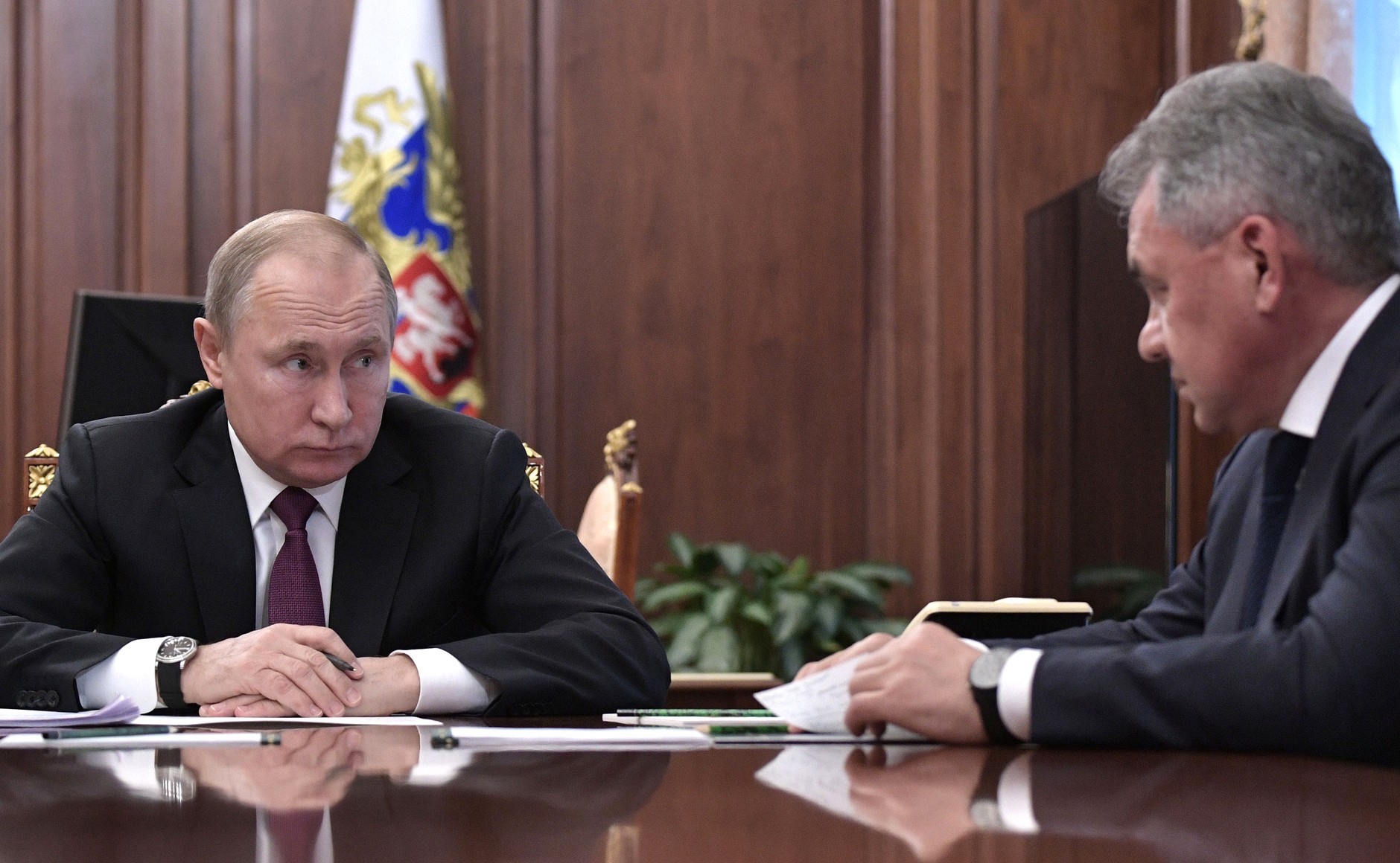 Владимир Путин и Сергей Шойгу. Фото © Kremlin
