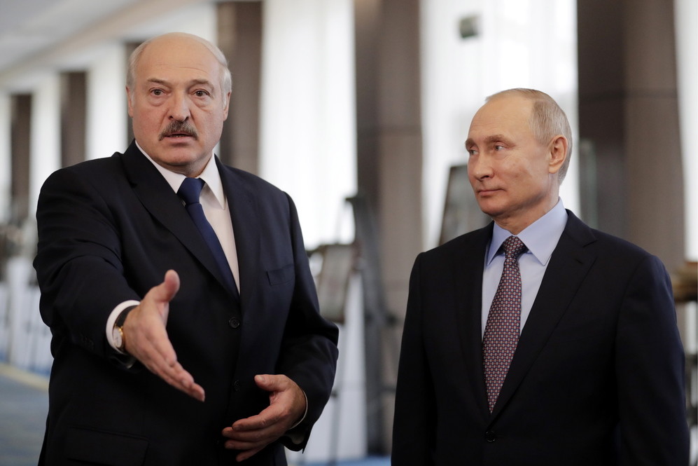 Александр Лукашенко и Владимир Путин. Фото © ТАСС / Михаил Метцель

