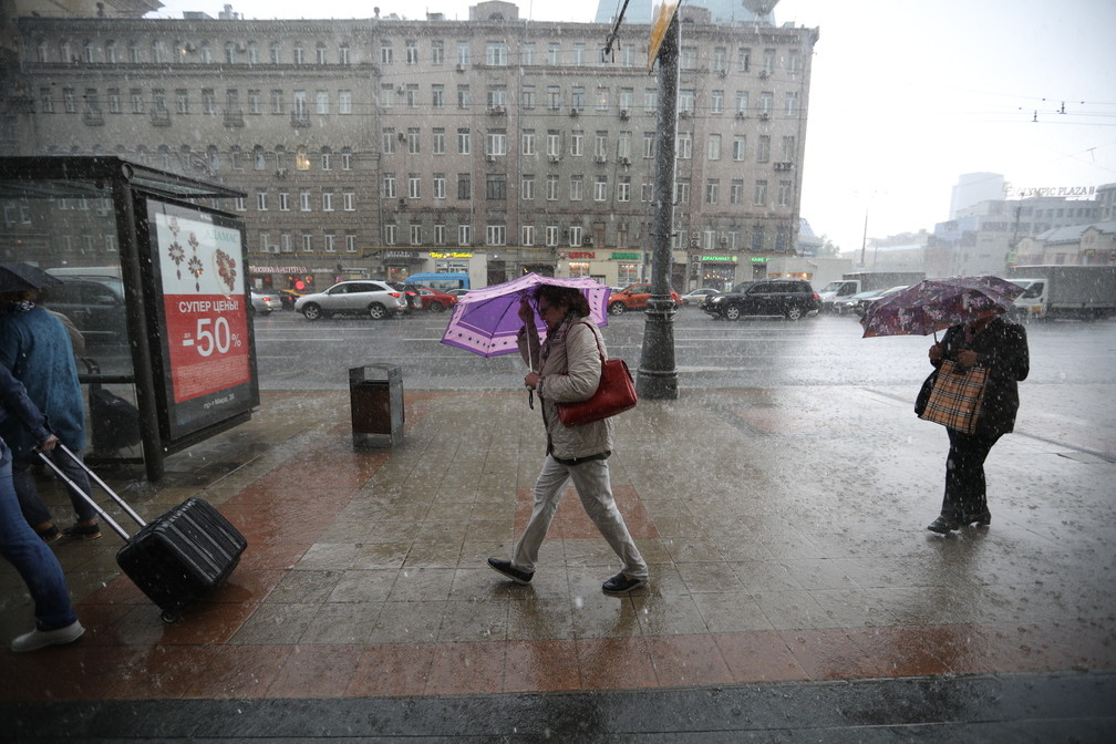 В москве прошел дождь