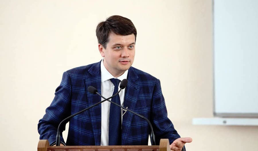 Глава партии "Слуга народа" Дмитрий Разумков. Фото © Facebook / Дмитрий Разумков
