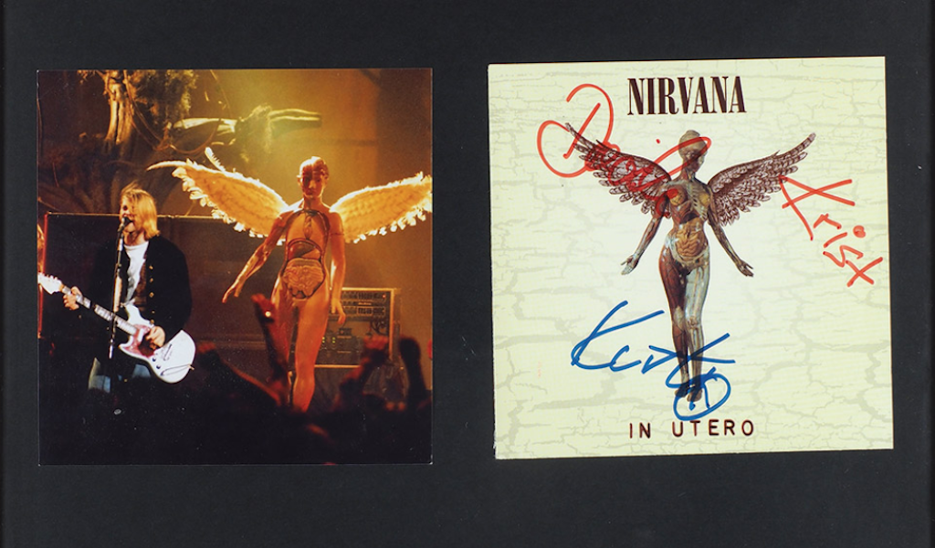 Обложка альбома Nirvana с автографом Кобейна выставлена на аукционе в России