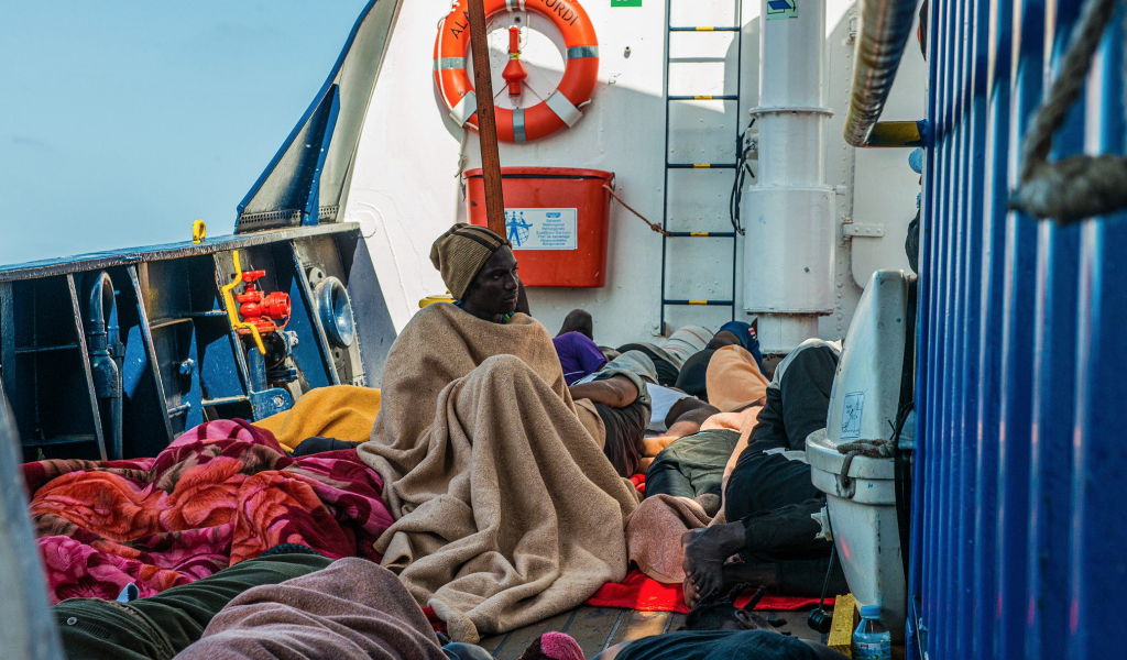 <p>Фотография с судна со спасёнными мигрантами. Фото © <a href="https://twitter.com/seaeyeorg/status/1156638466869989378" target="_self">sea-eye</a></p>
