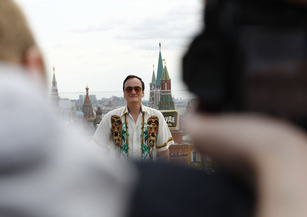 <p>Режиссёр Квентин Тарантино на встрече с журналистами в Москве. Фото © L!FE / Андрей Тишин</p>
