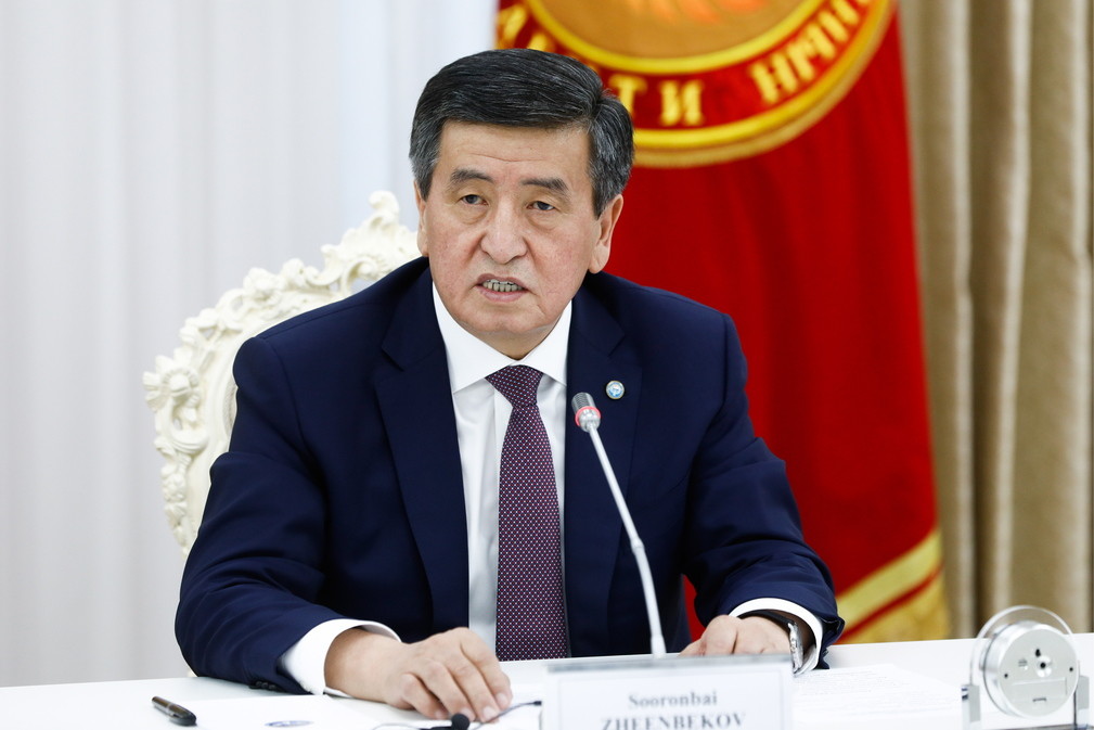 Президент Киргизии Сооронбай Жээнбеков. Фото © ТАСС / Александр Щербаков
