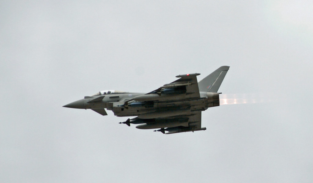 Британский истребитель Typhoon. Фото © Flickr/EliotLawrence
