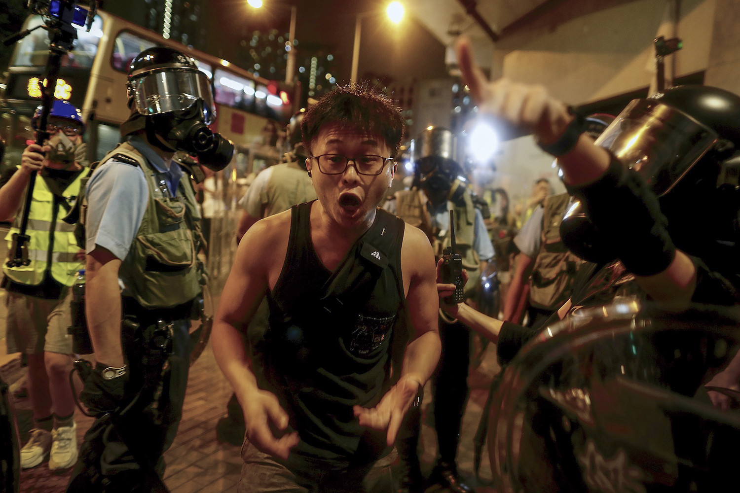 Протесты в Гонконге. Фото © AP Photo / Vincent Yu

