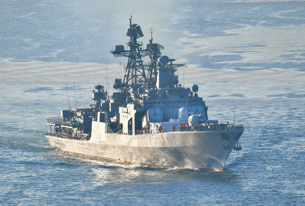 Большой противолодочный корабль "Адмирал Пантелеев". Фото © ТАСС / Юрий Смитюк

