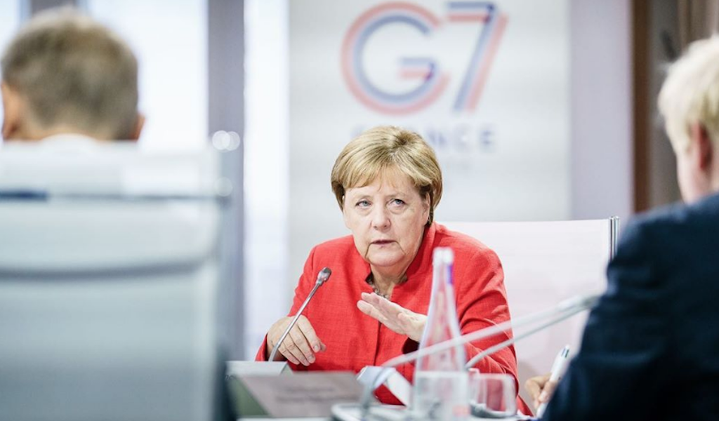 Канцлер Германии Ангела Меркель на саммите G7. Фото © Instagram/bundeskanzlerin
