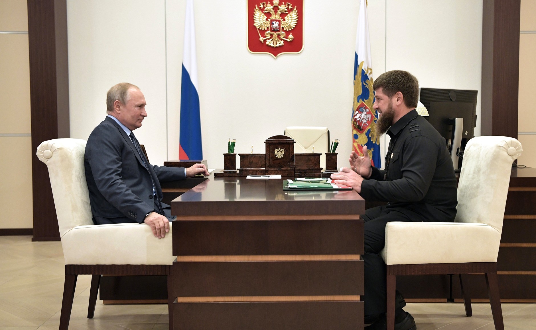Президент РФ Владимир Путин и глава Чечни Рамзан Кадыров. Фото © Kremlin
