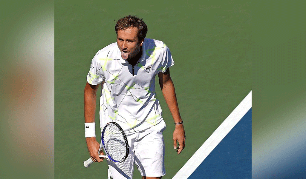 Теннисист Даниил Медведев на US Open. Фото © Instagram/medwed33
