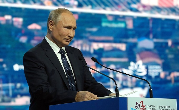 Президент России на ВЭФе. Фото © Kremlin.ru
