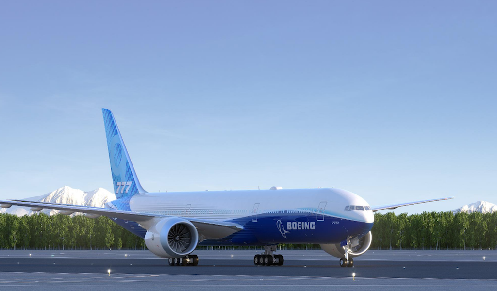 Boeing-777X. Фото © Twitter / Boeing Airplanes

