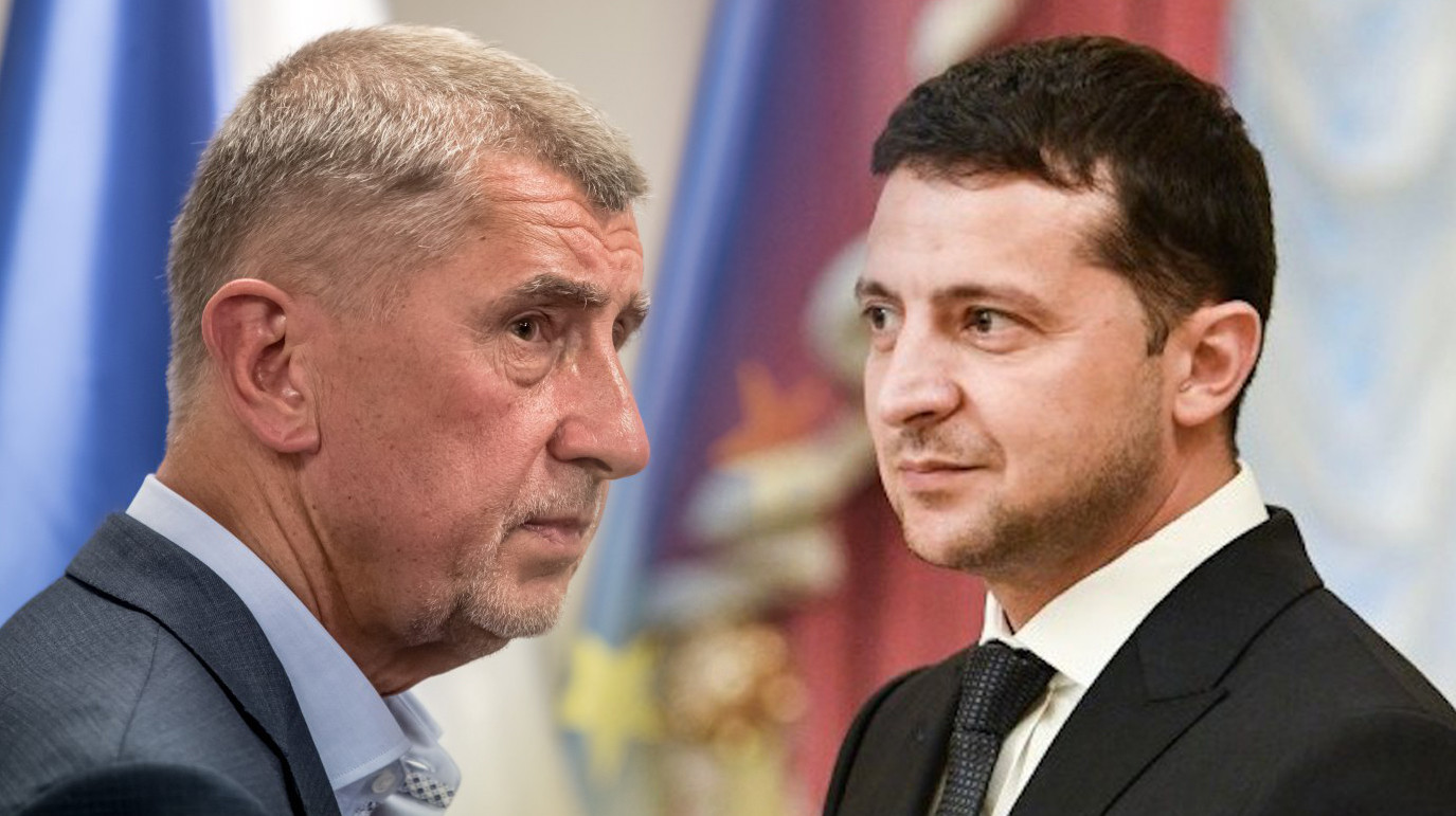 <p>Премьер-министр Чехии Андрей Бабиш и президент Украины Владимир Зеленский. Коллаж © LIFE. Фото © EPA / MARTIN DIVISEK / ТАСС, © Сайт президента Украины</p>