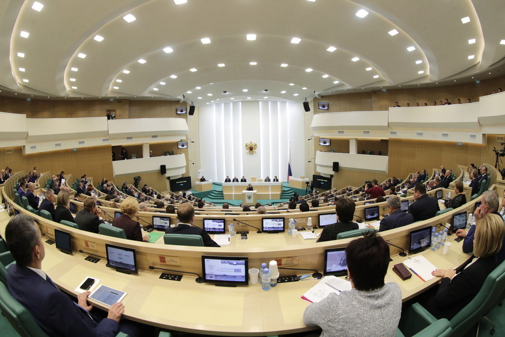 <p>Заседание Совета Федерации России. Фото © ТАСС / Вячеслав Прокофьев</p>
