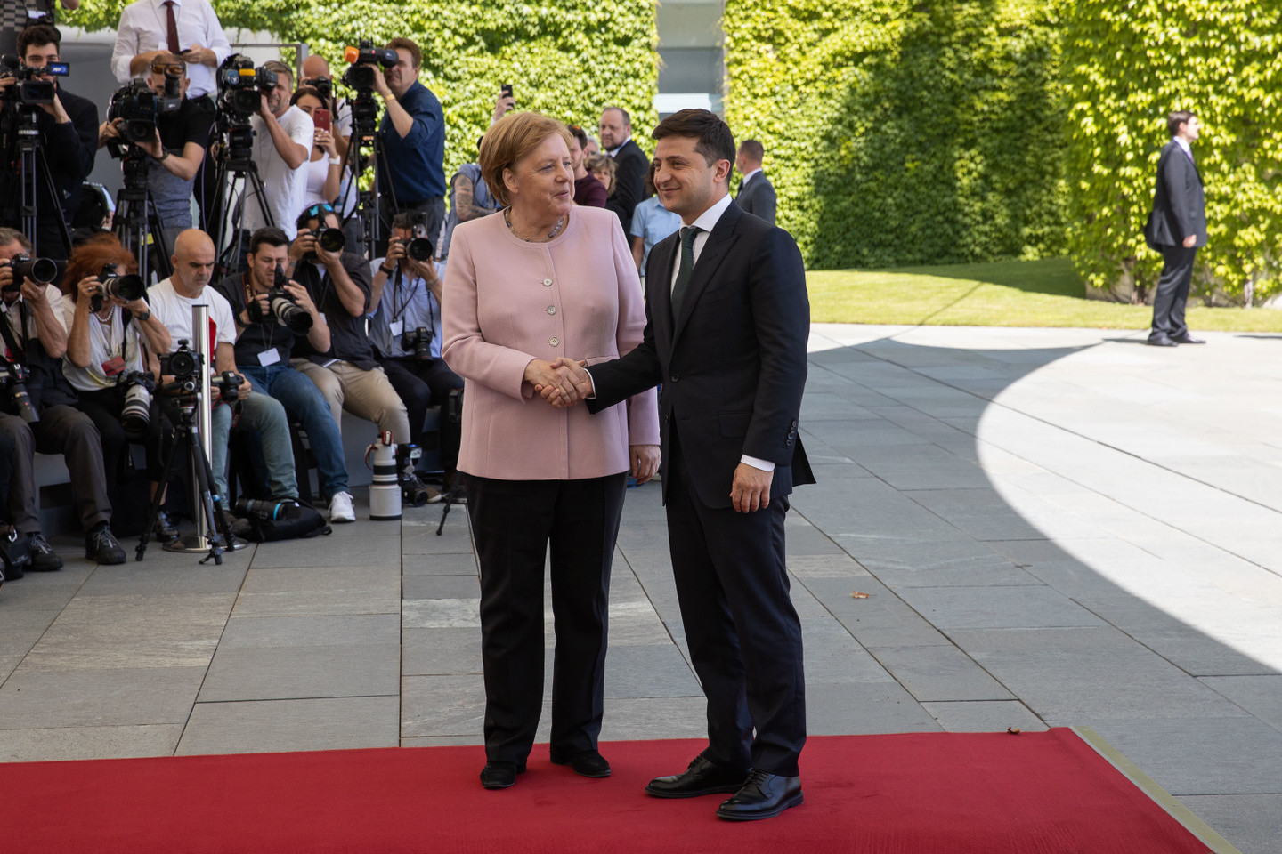 Канцлер ФРГ Ангела Меркель и президент Украины Владимир Зеленский. Фото © Официальный сайт Президента Украины

