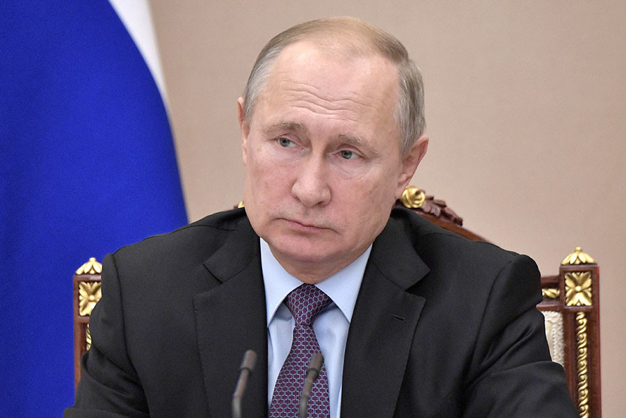 Президент РФ Владимир Путин. Фото © ТАСС / Алексей Никольский / Пресс-служба президента РФ
