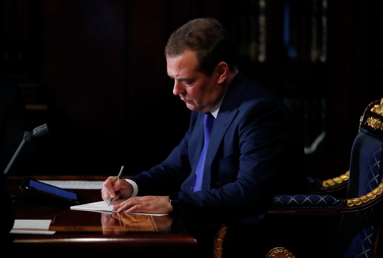 Дмитрий Медведев. Фото © Пресс-служба Правительства РФ
